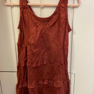 Beautiful Silk Rust Tunic Size S